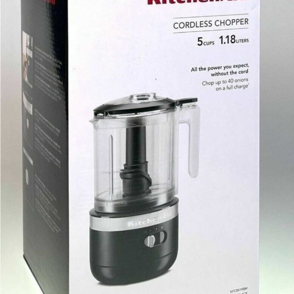 KitchenAid KFCB519 Cordless Food Chopper Processor, 5 cup NEW - Picture 5 of 5